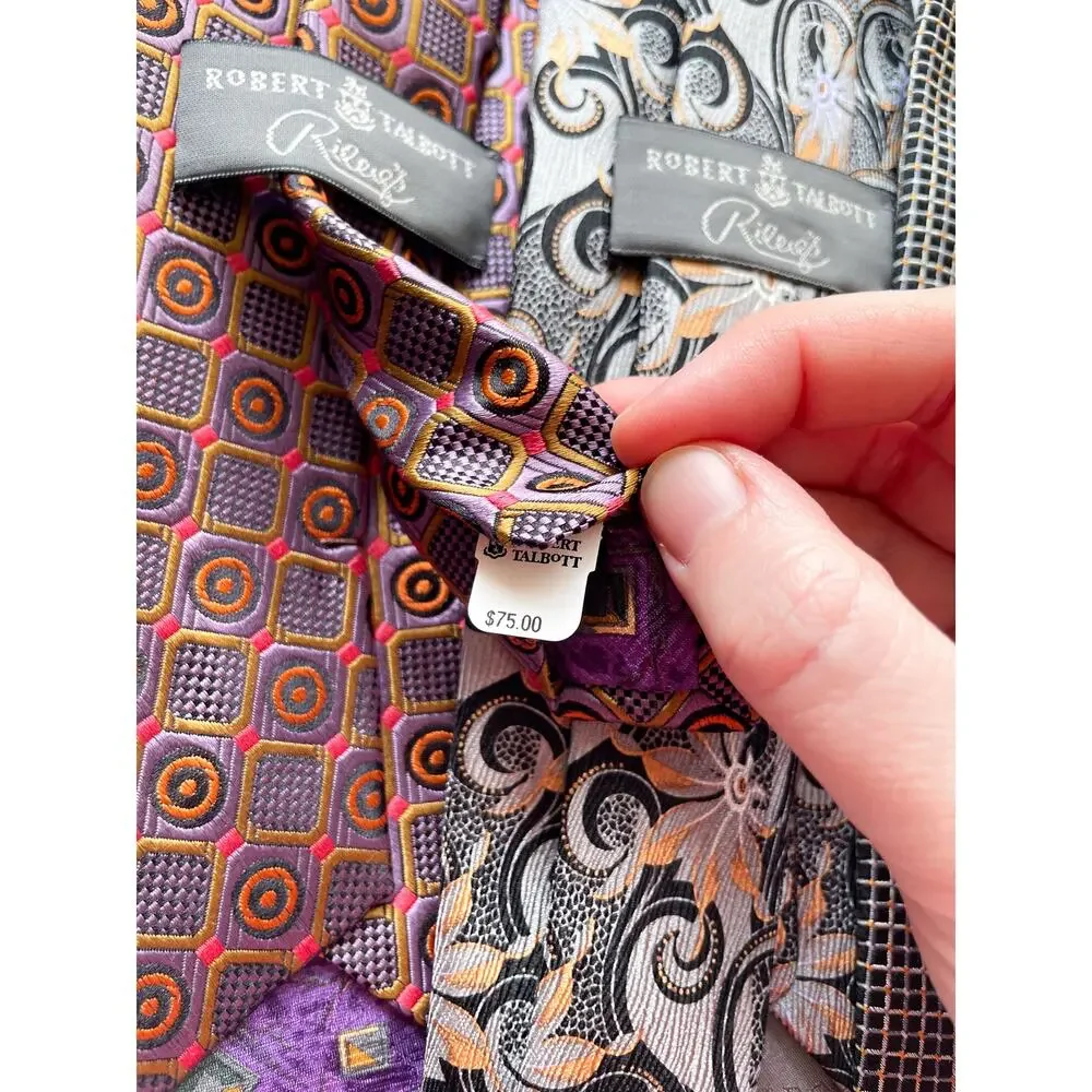 Robert Talbott Silk Men's Neck Tie Bundle